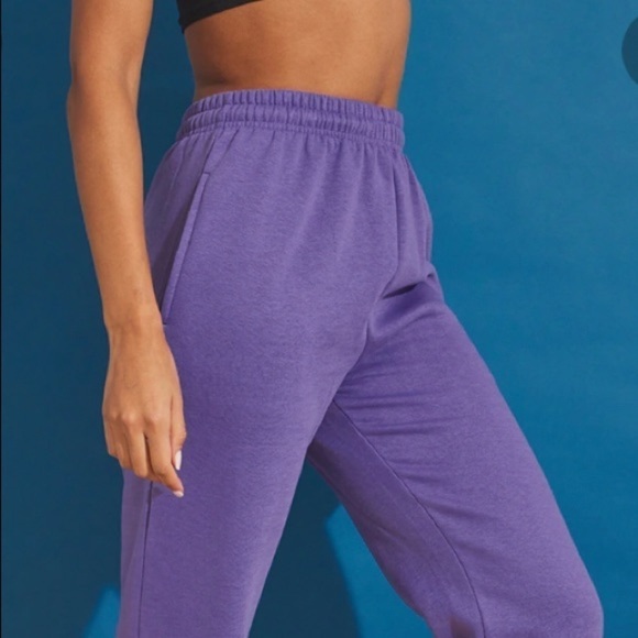 Capella Women's High Waisted Drawstring Lounge Pants joggers Purple Size 1XL - Picture 1 of 10